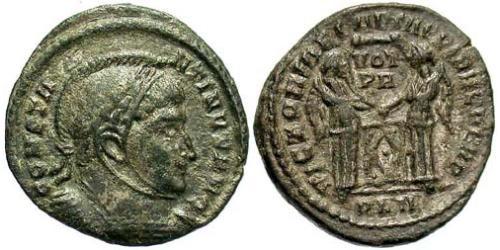  AE3 / 1 Фолліс Римська імперія (27BC-395) Бронза Костянтин I (272 - 337)
