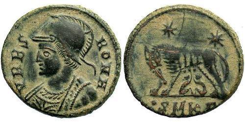  AE3 / 1 Фолліс Римська імперія (27BC-395) Бронза Костянтин I (272 - 337)