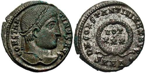  AE3 / 1 Фолліс Римська імперія (27BC-395) Бронза Костянтин I (272 - 337)