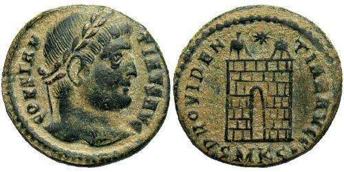  AE3 / 1 Фолліс Римська імперія (27BC-395) Бронза Костянтин I (272 - 337)
