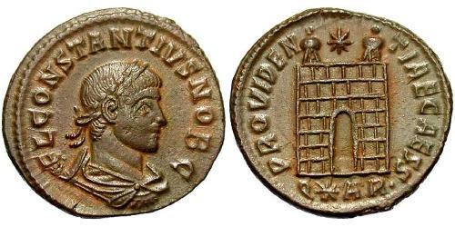  AE3 / 1 Фолліс Римська імперія (27BC-395) Бронза Констанцій II (317 - 361)