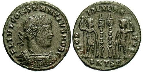  AE3 / 1 Фолліс Римська імперія (27BC-395) Бронза Констанцій II (317 - 361)