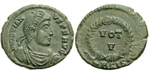  AE3 / 1 Фолліс Римська імперія (27BC-395) Бронза Йовіан (331- 364)