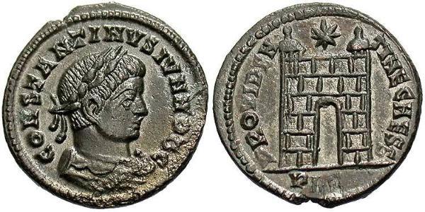  AE3 / 1 Фолліс Римська імперія (27BC-395) Бронза Констанцій II (317 - 361)