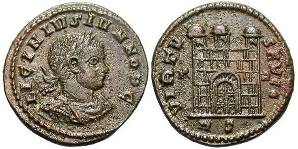  AE3 / 1 Фолліс Римська імперія (27BC-395) Бронза Ліциній II (315-326)