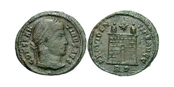  AE3 / 1 Фолліс Римська імперія (27BC-395) Бронза Костянтин I (272 - 337)