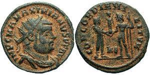  AE_ Imperio romano (27BC-395) Bronce Maximiano (250-310)