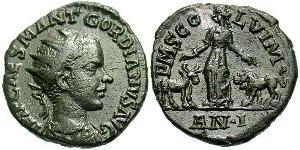  AE_ Imperio romano (27BC-395) Bronce Gordiano III(225-244)