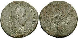  AE_ Imperio romano (27BC-395) Bronce Macrino (165-218)