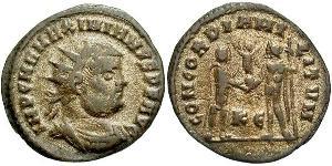  AE_ Imperio romano (27BC-395) Bronce Maximiano (250-310)