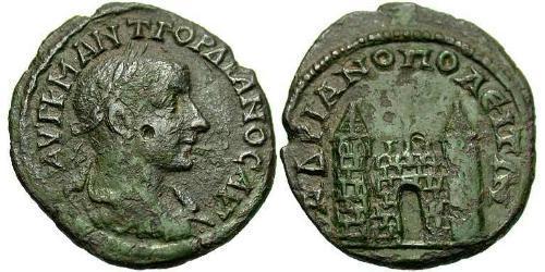  AE_ Imperio romano (27BC-395) Bronce Gordiano III(225-244)