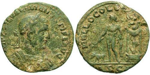  AE_ Imperio romano (27BC-395) Bronce Valeriano I (193-260)