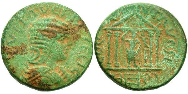  AE_ Imperio romano (27BC-395) Bronce Julia Domna (?-217)