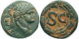  AE_ Empire romain (27BC-395) Bronze Domitien (51-96)