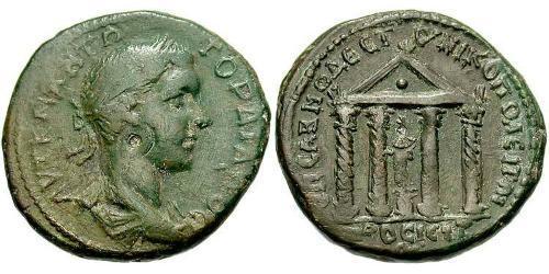  AE_ Empire romain (27BC-395) Bronze Gordien III(225-244)