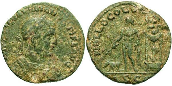  AE_ Empire romain (27BC-395) Bronze Valérien I (193-260)