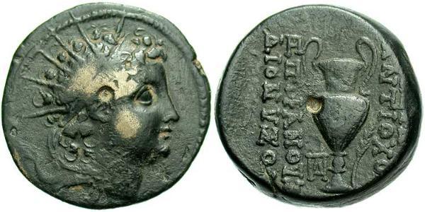  AE_ Seleucid Empire (312BC-63 BC) Bronze Antiochus VI Dionysus (148BC-138BC)
