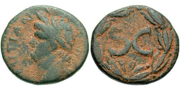  AE_ Impero romano (27BC-395) Bronzo Domiziano (51-96)