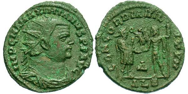  AE_ Impero romano (27BC-395) Bronzo Massimiano (250-310)