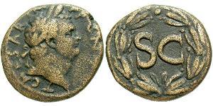  AE_ Impero romano (27BC-395) Oricalco Tito (39-81)