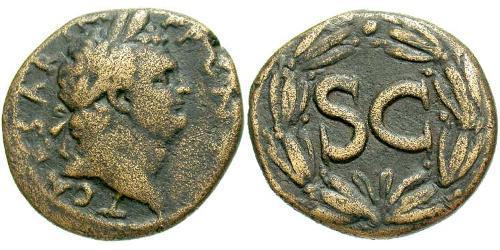  AE_ Imperio romano (27BC-395) Orichalcum Tito (39-81)