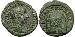 AE_ Римская империя (27BC-395) Бронза Гордиан III(225-244)