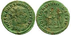  AE_ Римская империя (27BC-395) Бронза Максимиан (250-310)