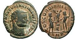  AE_ Римская империя (27BC-395) Бронза Максимиан (250-310)