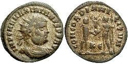  AE_ Римская империя (27BC-395) Бронза Максимиан (250-310)