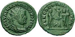  AE_ Римська імперія (27BC-395) Бронза Галерій Максиміан (260-311)