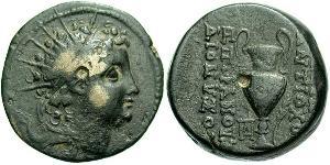  AE_ 塞琉古帝国 (312 BC - 63 BC) 青铜 Antiochus VI Dionysus (148BC-138BC)