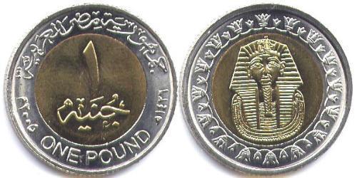  Altin / 1 Pound Egitto (1953 - ) Bimetal 