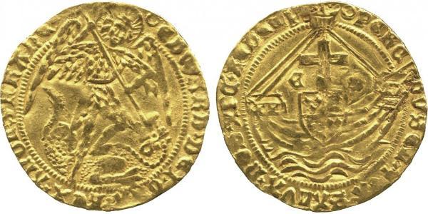  Angel Kingdom of England (927-1649,1660-1707) Gold Edward IV (1442-1483)