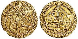  Angel Reino de Inglaterra (927-1649,1660-1707) Oro Eduardo IV (1442-1483)