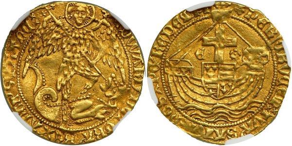  Angel Reino de Inglaterra (927-1649,1660-1707) Oro Eduardo IV (1442-1483)