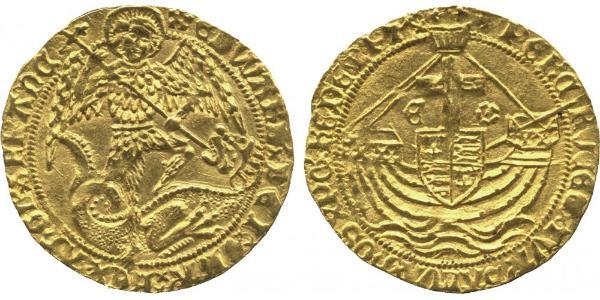  Angel Reino de Inglaterra (927-1649,1660-1707) Oro Eduardo IV (1442-1483)