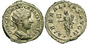  Antoniniano Impero romano (27BC-395) Argento Gordiano III(225-244)