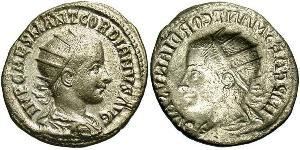  Antoniniano Impero romano (27BC-395) Argento Gordiano III(225-244)