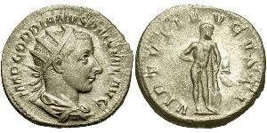  Antoniniano Impero romano (27BC-395) Argento Gordiano III(225-244)