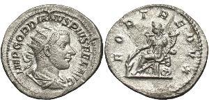  Antoniniano Impero romano (27BC-395) Argento Gordiano III(225-244)