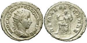  Antoniniano Impero romano (27BC-395) Argento Gordiano III(225-244)