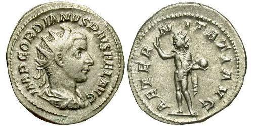  Antoniniano Impero romano (27BC-395) Argento Gordiano III(225-244)