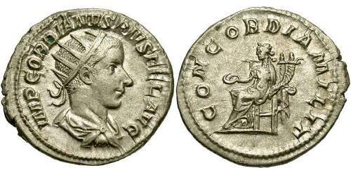  Antoniniano Impero romano (27BC-395) Argento Gordiano III(225-244)