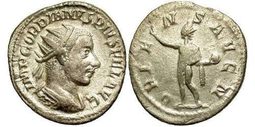  Antoniniano Impero romano (27BC-395) Argento Gordiano III(225-244)