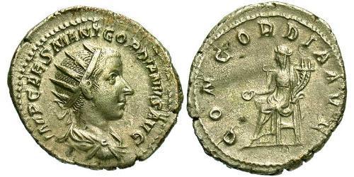  Antoniniano Impero romano (27BC-395) Argento Gordiano III(225-244)