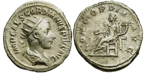  Antoniniano Impero romano (27BC-395) Argento Gordiano III(225-244)