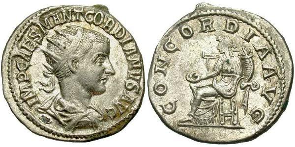  Antoniniano Impero romano (27BC-395) Argento Gordiano III(225-244)