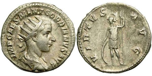  Antoniniano Impero romano (27BC-395) Argento Gordiano III(225-244)