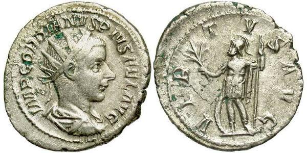  Antoninianus Roman Empire (27BC-395) Silver Gordian III (225-244)