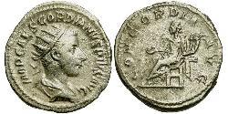 Antoninianus 羅馬帝國 銀 戈爾迪安三世(225-244)
